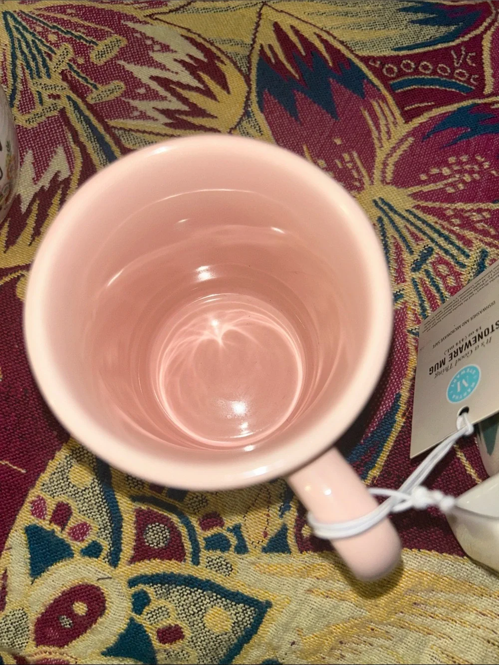 NWT pink Martha Stewart Stoneware Mug, 14oz - Picture 4 of 8